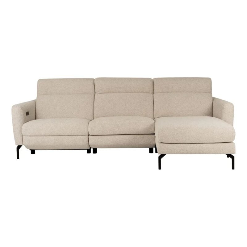 Skandi (B) tungusófi hægri m/rafm Milan grár - Image 1