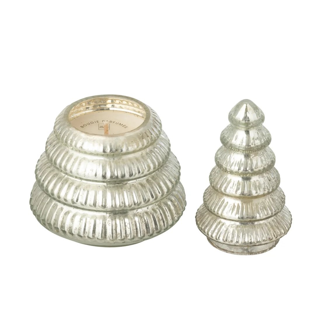 6511515e-593f-470b-9ab1-de01e9bc8140.jpg Jolipa jólatré ilmkerti silfrað S - Image 1