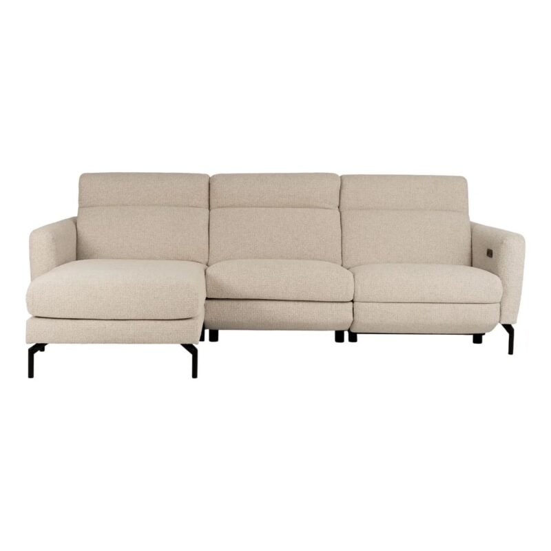Skandi (B) tungusófi vinstri m/rafm Milan grár - Image 1