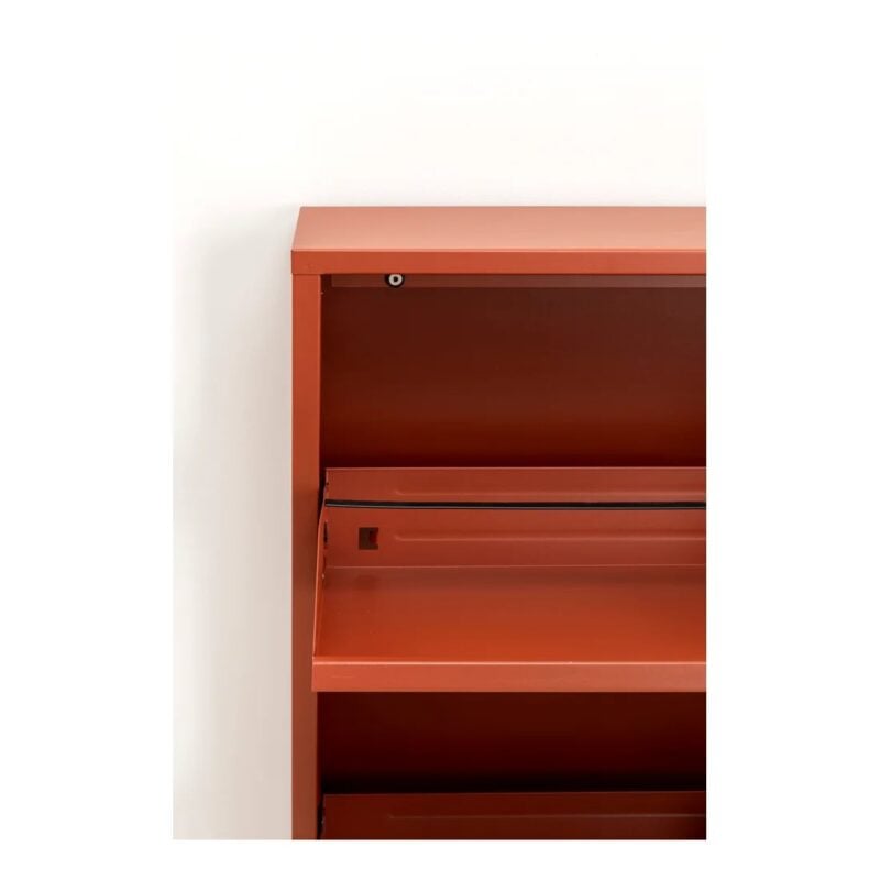 Kare Caruso skóskápur m/3 hillum brúnn - Image 6