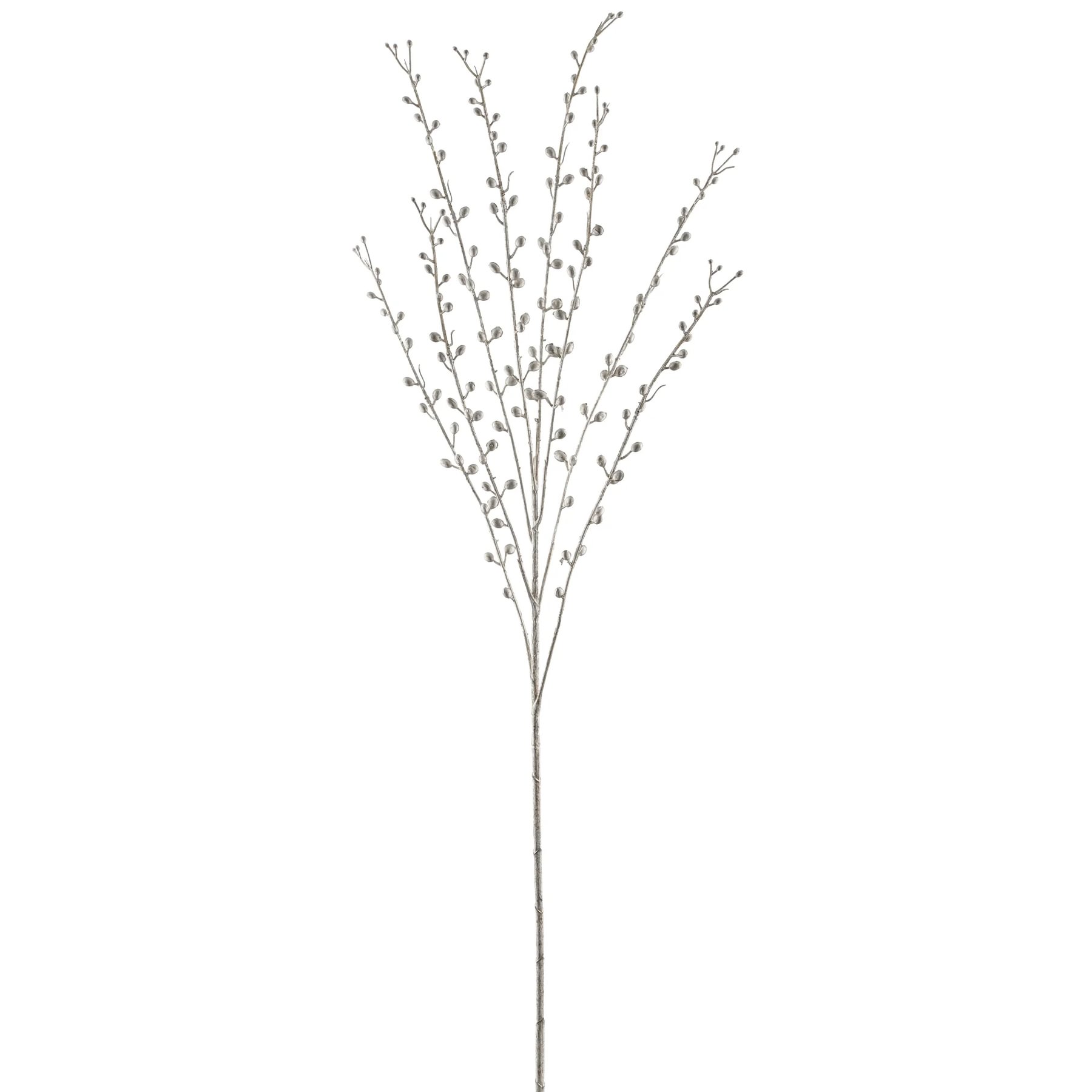 1fb7fd4e-a394-4d1c-87d1-a8dc7993f20f.jpg Gasper Berry skrautgrein með silfur blómum 84cm - Image 1