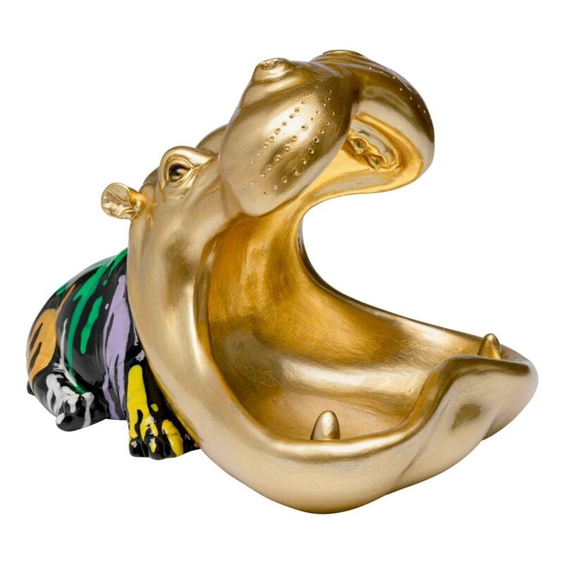 Kare Hungry hippo gylltur/marglitaður 31cm - Image 1