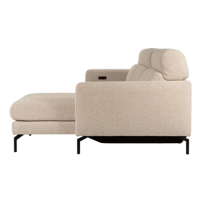 Skandi (B) tungusófi hægri m/rafm Milan grár - Image 6