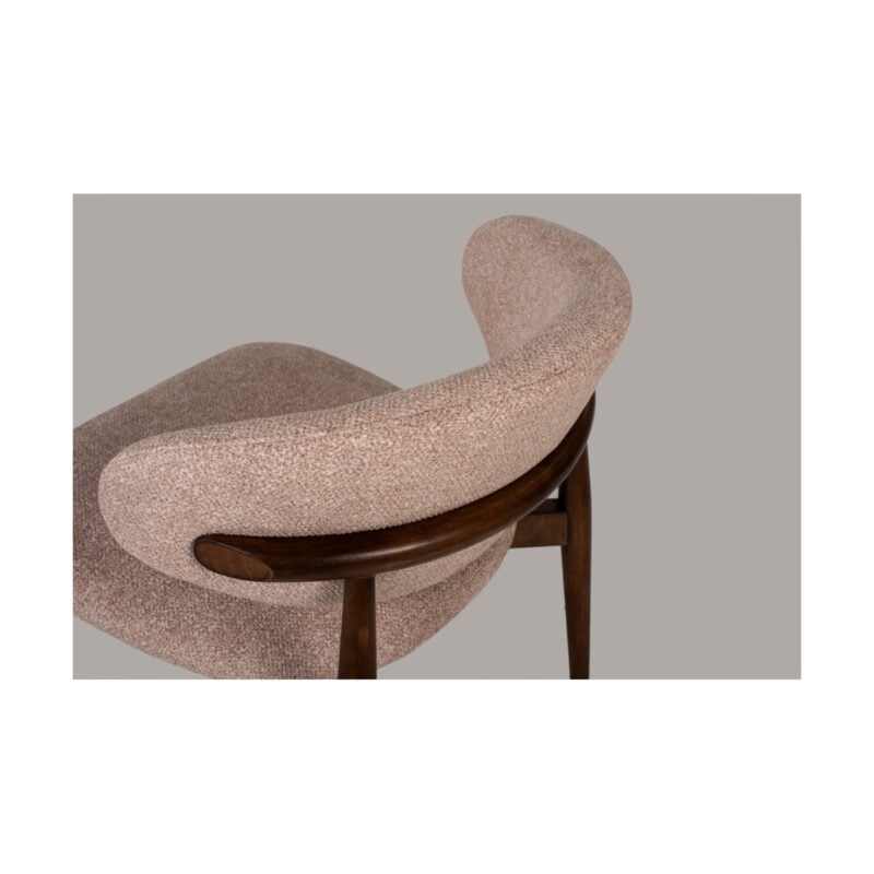 Altea hægindastóll Leo beige, brúnir viðarfætur - Image 5