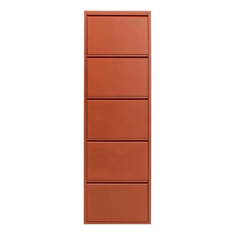 Kare Caruso skóskápur m/5 hillum brúnn - Image 1