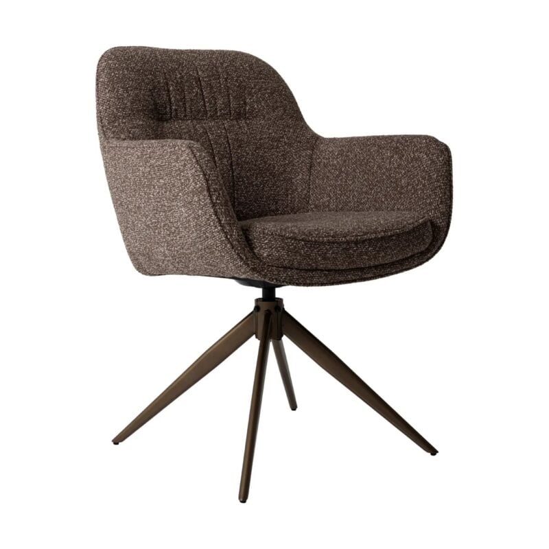 Memphis borðstofustóll á snúningi brons - Image 1