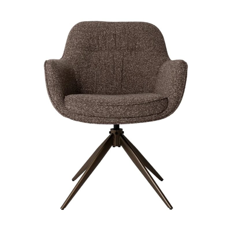 Memphis borðstofustóll á snúningi brons - Image 5