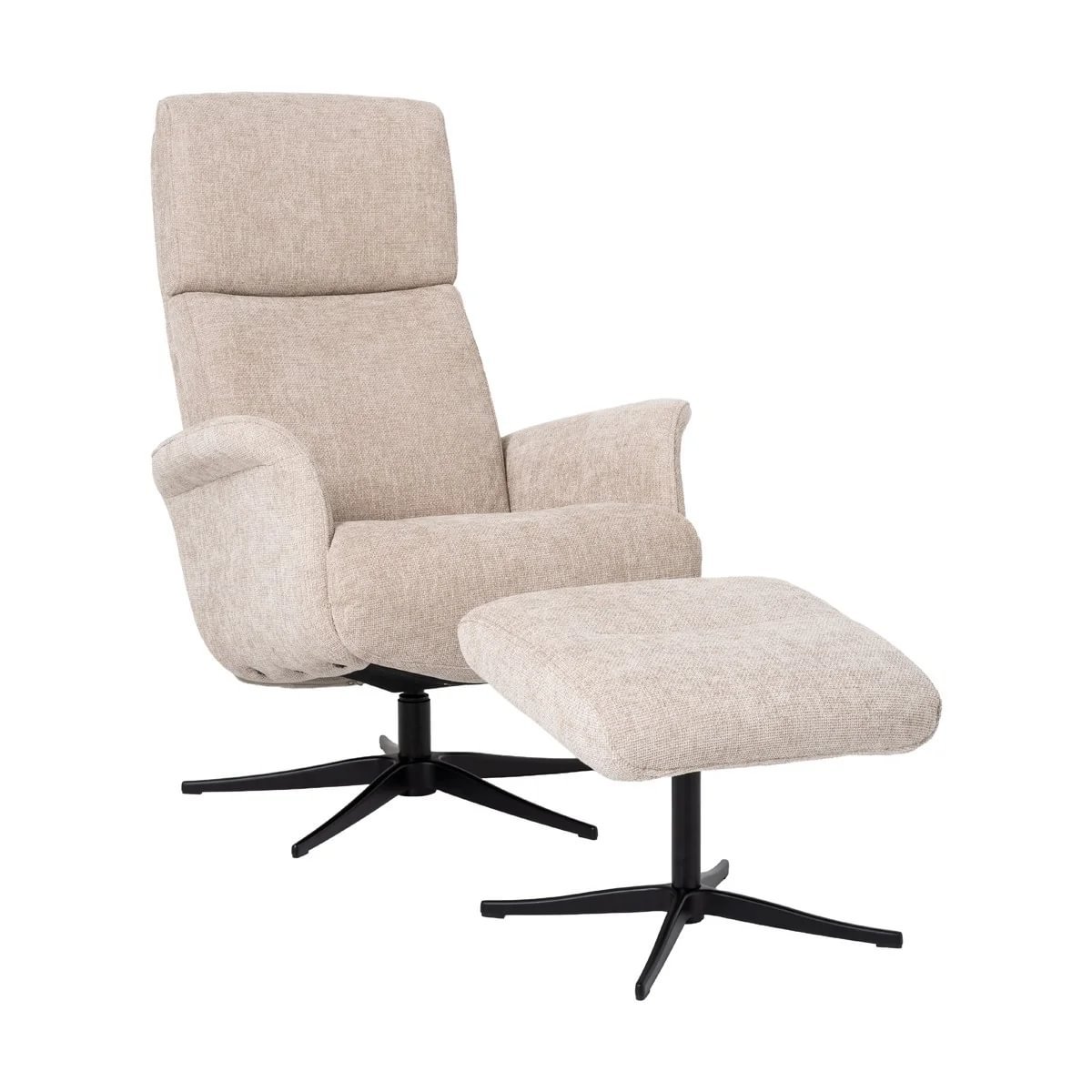 5633d468-c3b3-4183-9049-af997d178d50.jpg Rennes hægindastóll m/skammel beige - Image 1