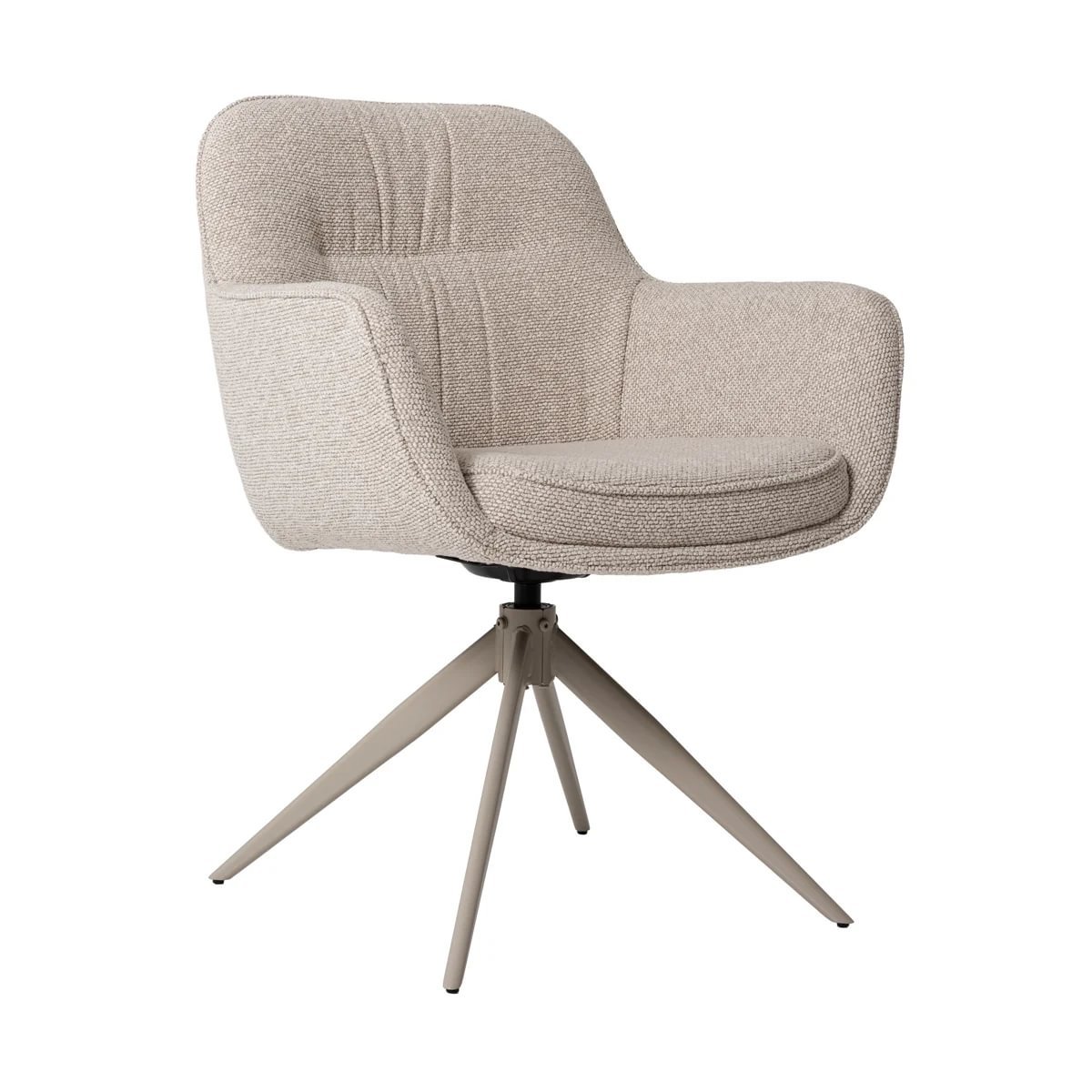 0ac3638f-a6b1-4219-a3cf-fe3a5d312e10.jpg Memphis borðstofustóll á snúningi beige - Image 1