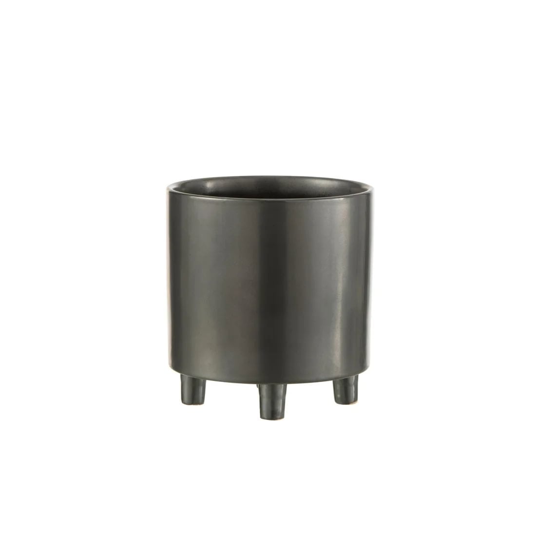 aaef5ea7-2635-400d-a4e3-602ca8aa2799.jpg Jolipa blómapottur á fótum stór svartur - Image 1