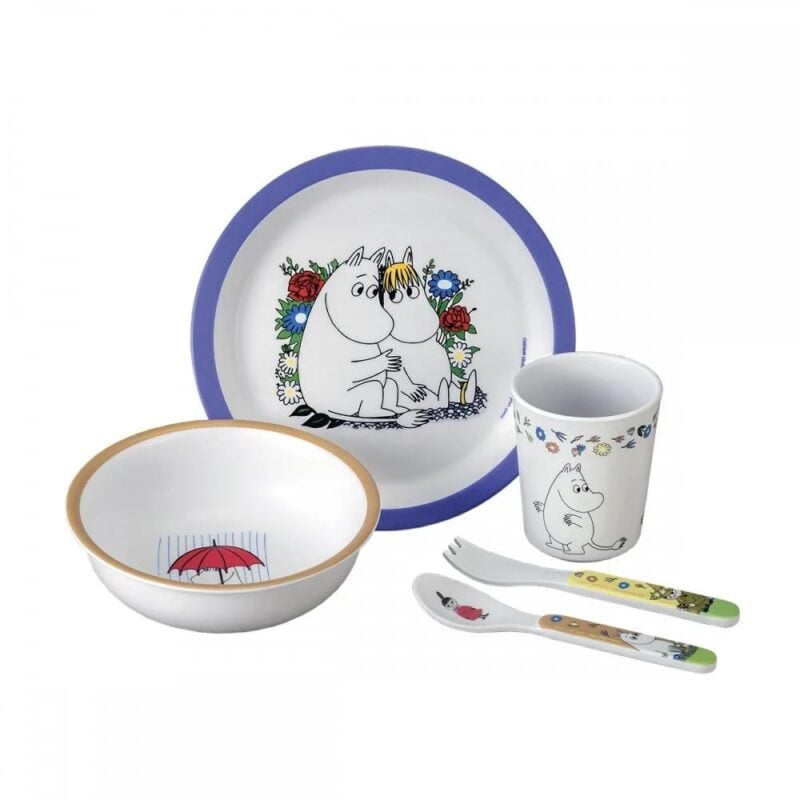 Moomin matarsett 5stk blátt - Image 1