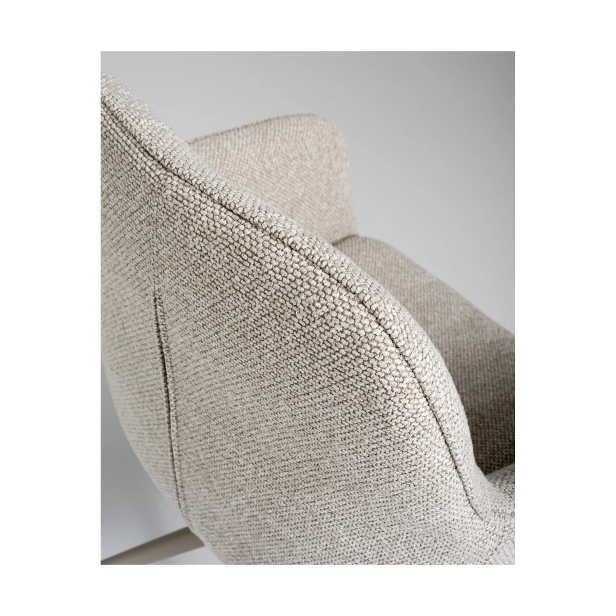 f80577c1-c7cb-4549-b5c3-998c89a2918a.jpg Memphis borðstofustóll á snúningi beige - Image 8