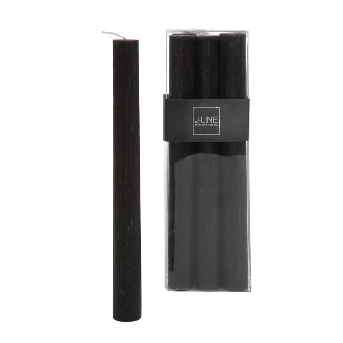 739ae8af-fc28-48a4-a433-f87e27a17bac.jpg Jolipa kerti svart 7x24cm 6stk - Image 1