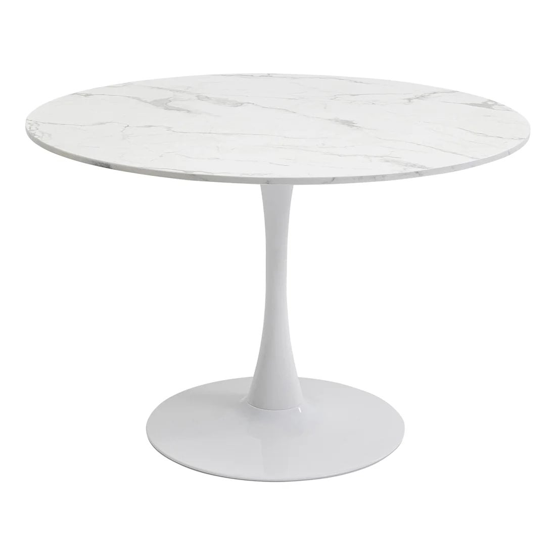 ba291e2e-08d1-4202-bf0a-796ca6789523.jpg Kare Schickeria Marbleprint borð hvítt Ø110cm - Image 1