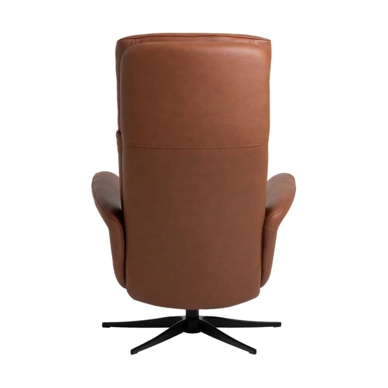Rennes hægindastóll m/skammel leður/PVC saddle - Image 7