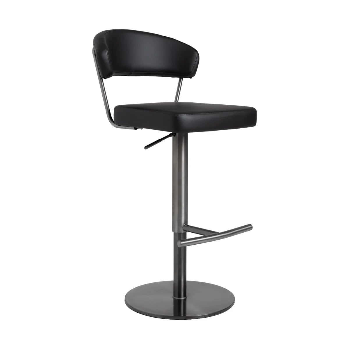 b6dbf18c-a559-4e57-9cbd-cc8f6f3ec695.jpg Anzio barstóll svartur/PU svartur - Image 1