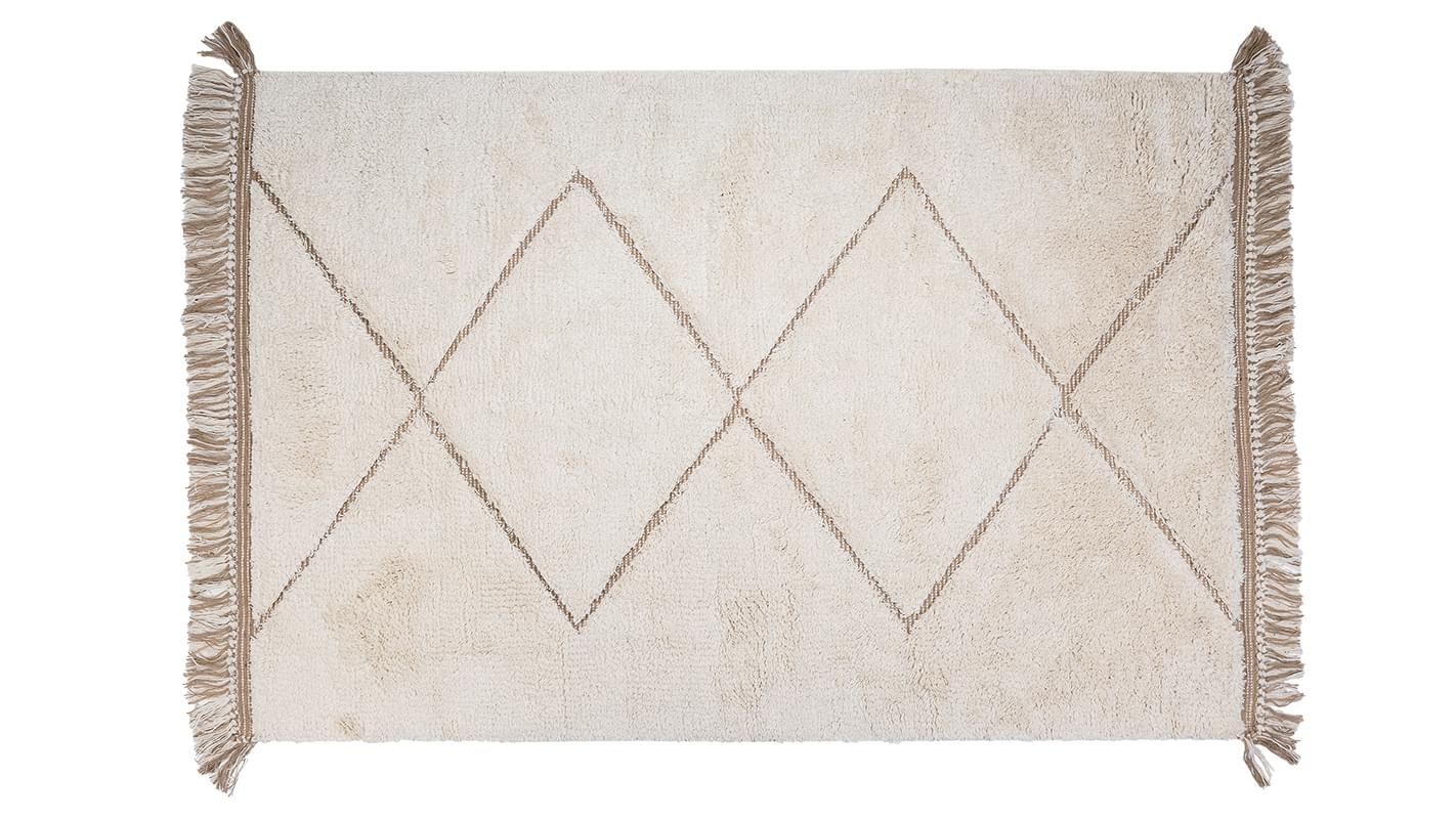 5832562b-871c-490f-a350-eed27d03baff.jpg Friður – gólfmotta 300x400 cm, hvítur – Rut Kára - Image 1