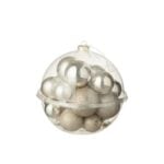 Jolipa jólakúlur í kúlu beige 24stk