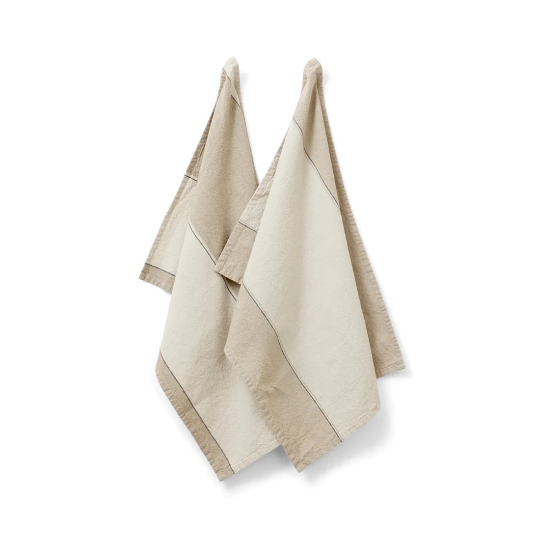 9a372bf3-eb2f-483c-bcec-7a3aeeece87a.jpg Jakobsdals Line viskastykki beige 2stk - Image 1