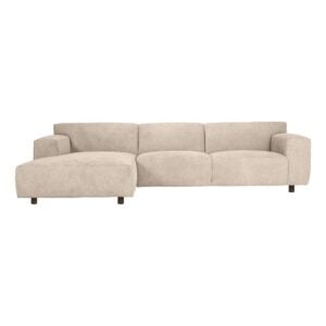 Vesta tungusófi vinstri Mito Beige