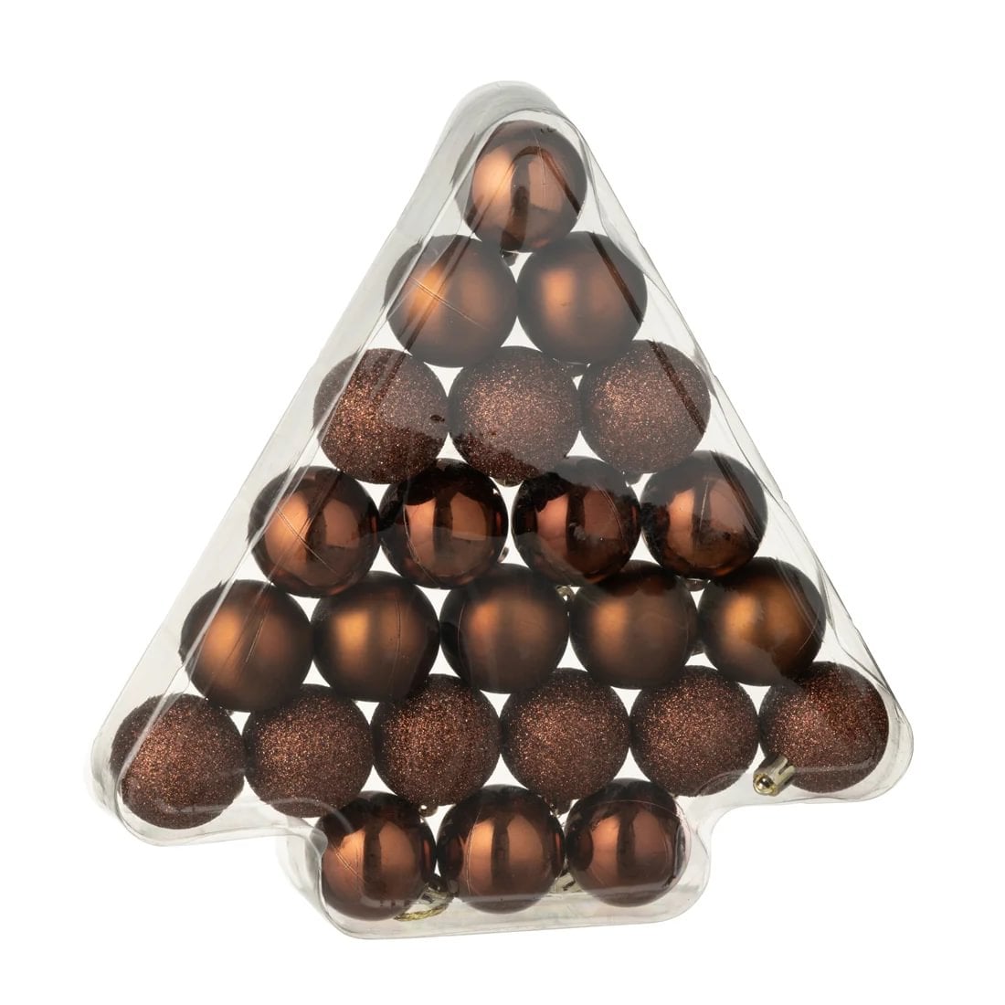 599725a7-2d82-4d01-bc72-13c3460a5d96.jpg Jolipa jólakúlur brúnar 24stk - Image 1