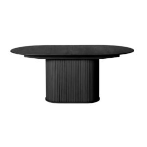 Nola borðstofuborð 95x180-230 oval svört eik