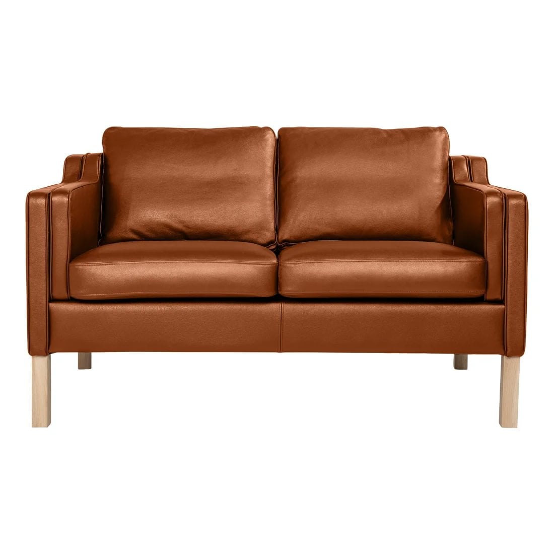 7cee7e57-ac50-44f1-a743-f05ad5d1c665.jpg Viborg sófi 2s Dollaro leður/split cognac - Image 1