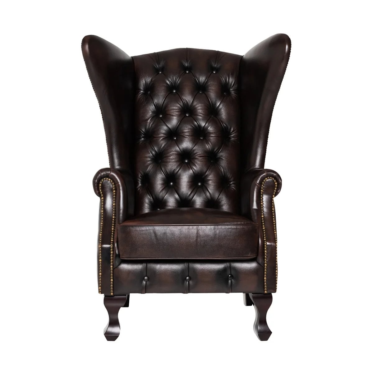 6be684ff-8725-4c58-9d26-b5723b6fbbf3.jpg Durham High Wing chair Heritage dökkbrúnn - Image 1