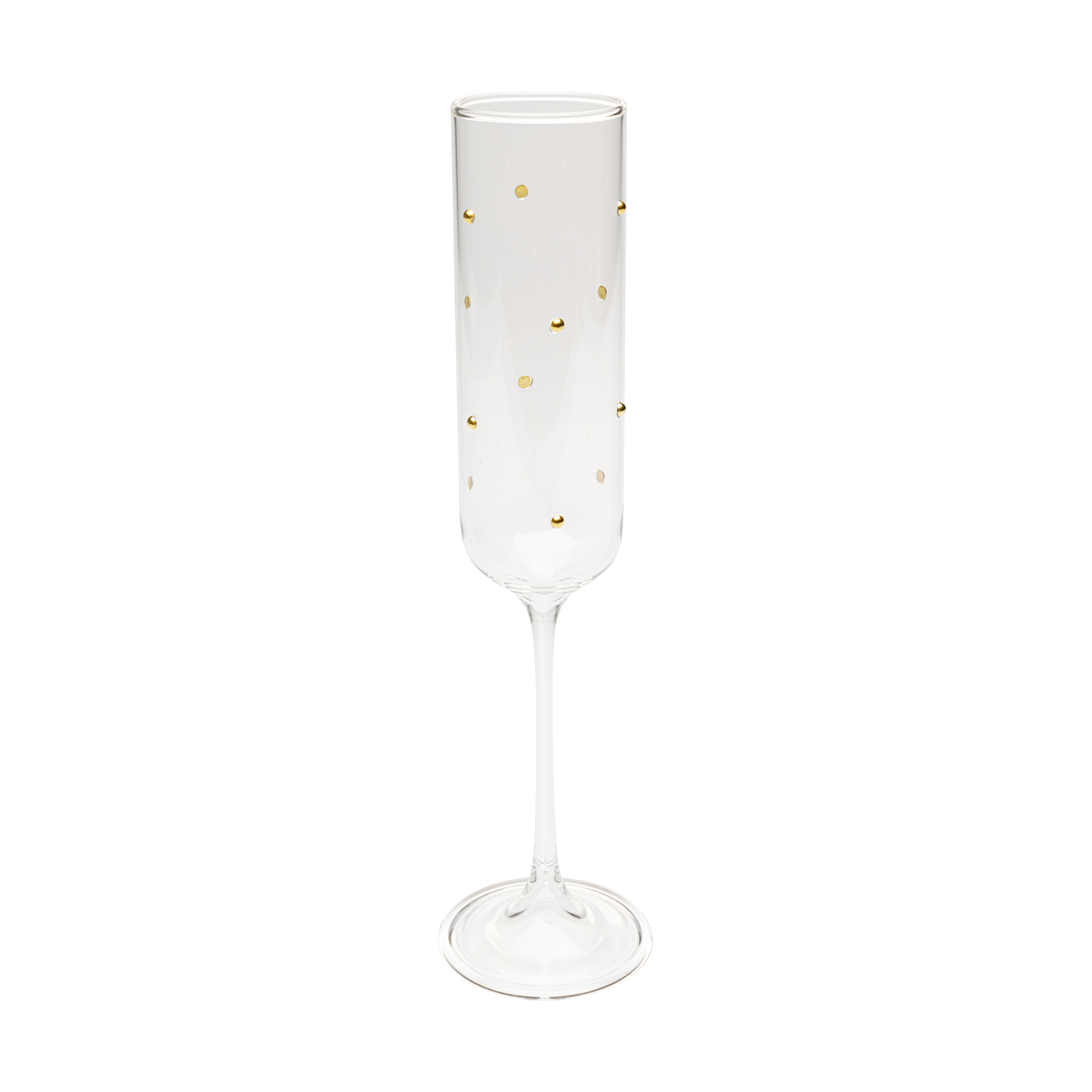 58022 Kare Glam dots kampavínsglas gyllt (1) Kare Glam dots kampavínsglas gyllt - Image 1
