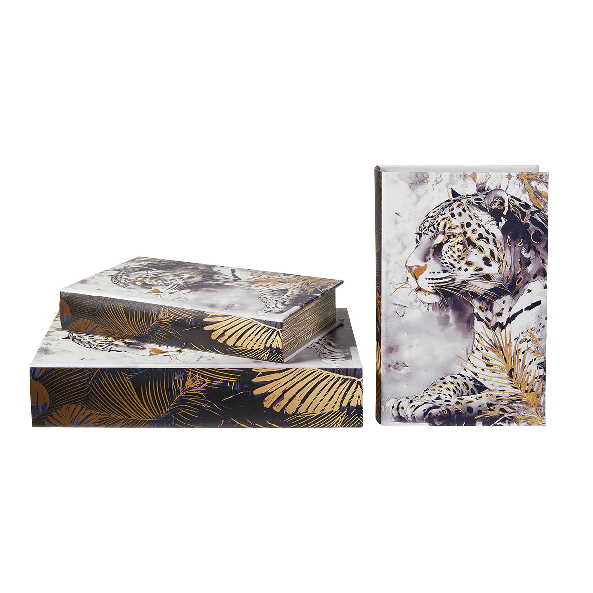 235226 Speedtsberg box Leopard grátt/gyllt stórt - Image 1