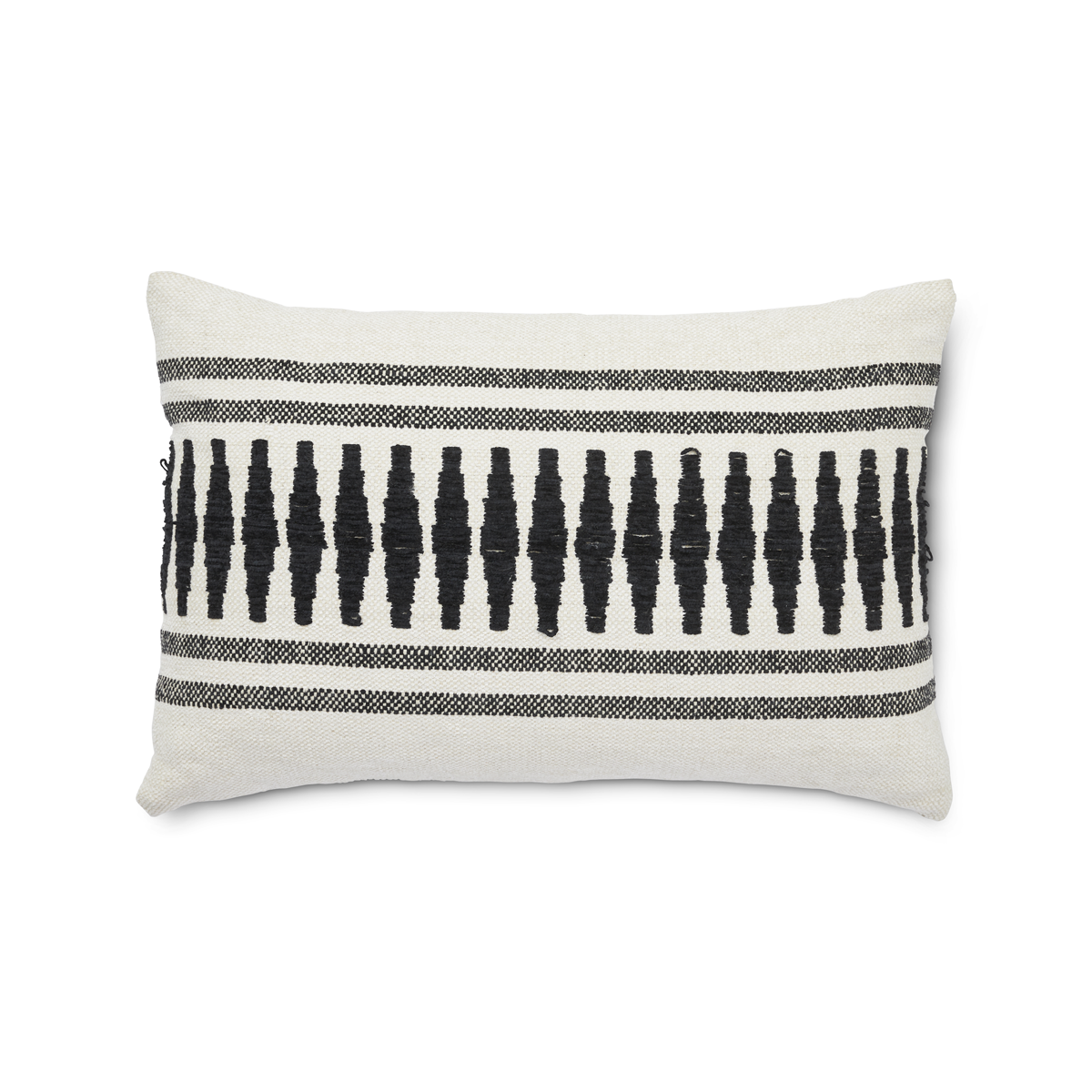 N892462-91 Jakobsdals Bondi púði 40x60cm hvítur/svartur - Image 1