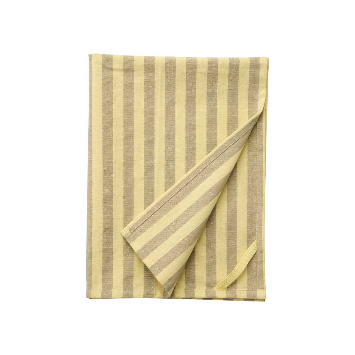 9542 Nordal Rafu viskastykki röndótt gult/beige - Image 1